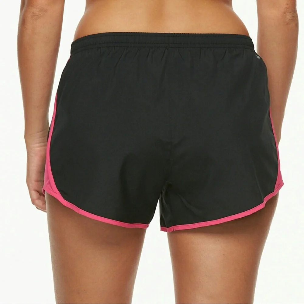 Nike Women's 10K Running Shorts Dri-Fit Lined Black Pink Athletic Tempo 849394 M